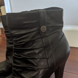 BCBG leather booties